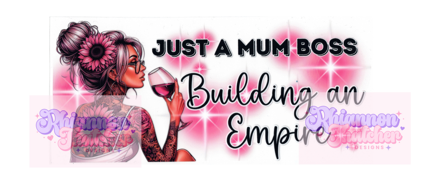 16oz Clear Glass Libby Can Tumblers - Just a Mum Boss Building an Empire