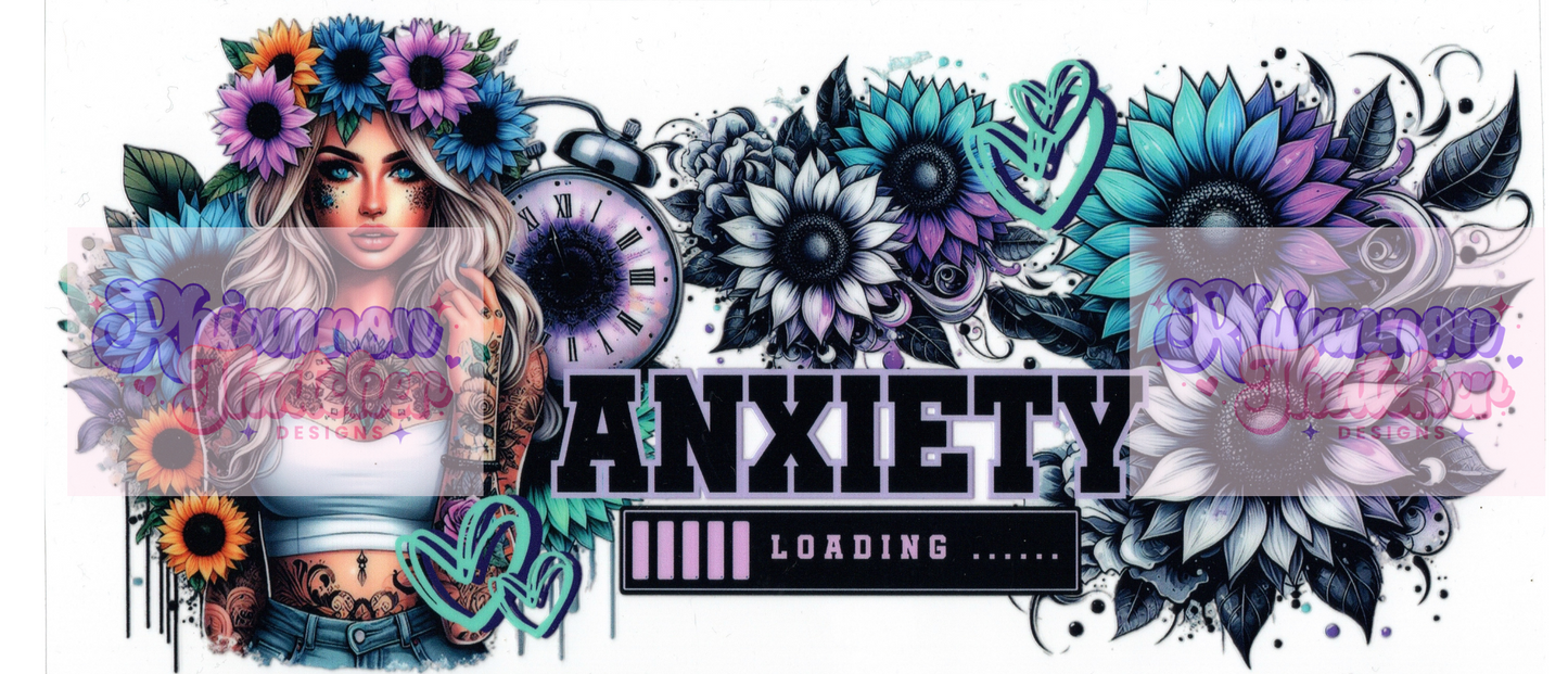 16oz Clear Glass Libby Can Tumblers - Anxiety Loading