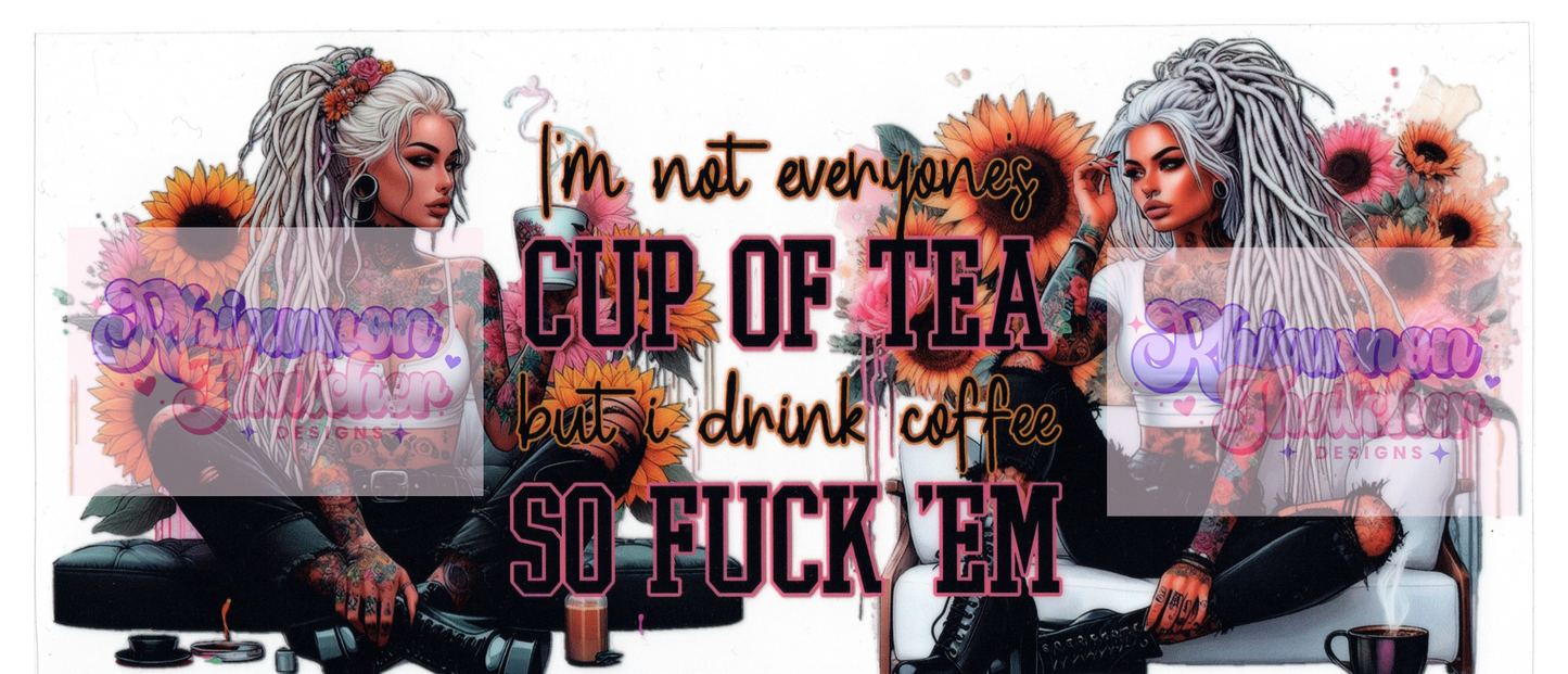 16oz Clear Glass Libby Can Tumblers - I'm not everyone's Cup of Tea but I drink Coffee so F**k em