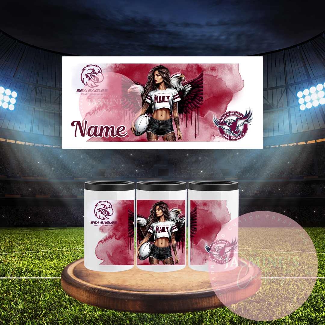 Can Cooler - Personalised Manly-Warringah Sea Eagles
