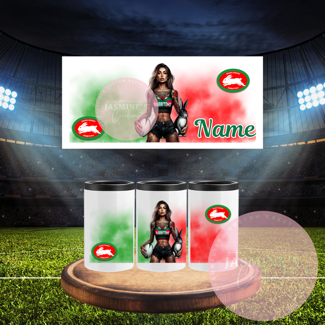 Can Cooler - Personalised South Sydney Rabbitohs Design 2