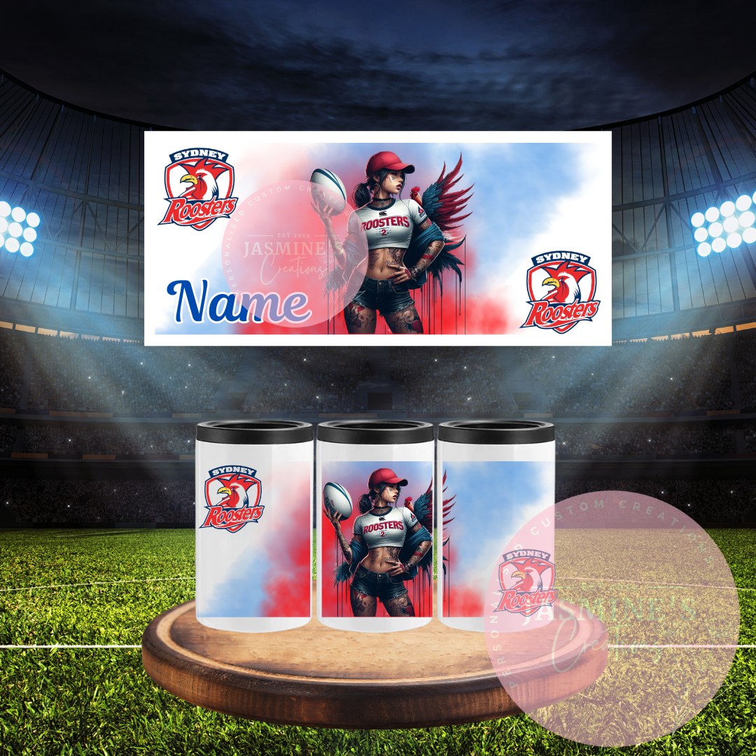 Can Cooler - Personalised Sydney Roosters
