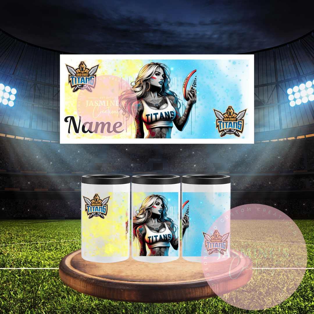 Can Cooler - Personalised Gold Coast Titans