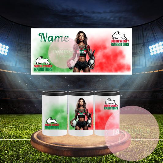 Can Cooler - Personalised South Sydney Rabbitohs Design 1